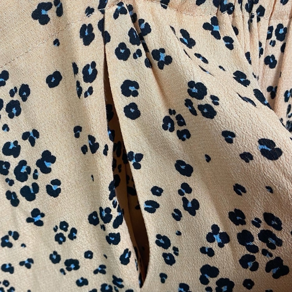 Cupcakes and Cashmere Women’s Summer Peach Midi Dress Animal Print Size Large - Picture 9 of 11